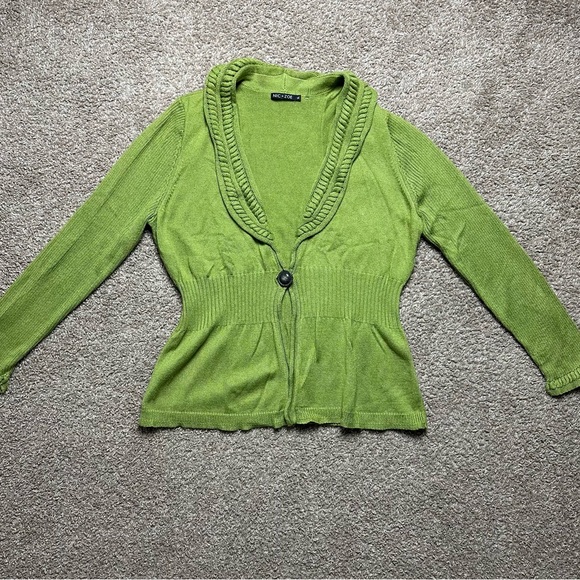 Nic + Zoe Chunky Cotton Cardigan Sweater Size XL - Picture 1 of 11
